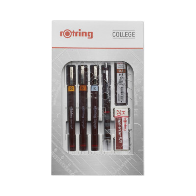 Rotring Isograph Technical Pen College Set 0.2/0.4/0.6 mm