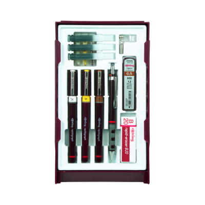 Rotring Rapidograph College Technical Pens Set 0.25/0.35/0.5 mm
