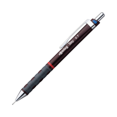 Rotring Tikky Colour-Coded Mechanical Pencils, 0,7 mm, Burgundy Barrel