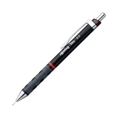 Rotring Tikky Colour-Coded Mechanical Pencils, 0,5 mm, Black Barrel