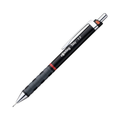 Rotring Tikky Colour-Coded Mechanical Pencil, 1,0 mm, Black Barrel