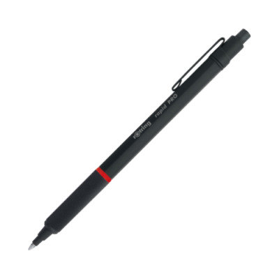 Rotring Rapid PRO Ballpoint Pen, Medium Point, Black