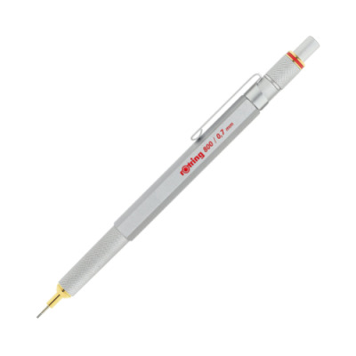 Rotring 800 Mechanical Pencil 0,7 mm, Silver Metal