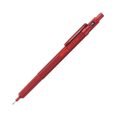 Rotring 600 Mechanical Pencil, 0,7mm, Red Barrel