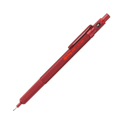 Rotring 600 Mechanical Pencil, 0,7mm, Red Barrel