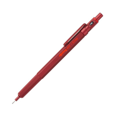 Rotring 600 Mechanical Pencil, 0,5mm, Red Barrel