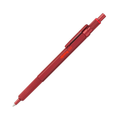 rOtring 600 penna a sfera, inchiostro nero, corpo rosso, ricaricabile