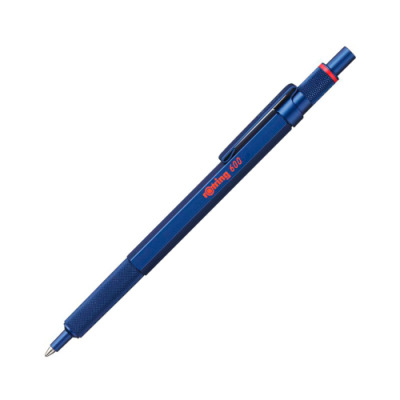 Rotring 600 Ballpoint Pen, Blue Barrel