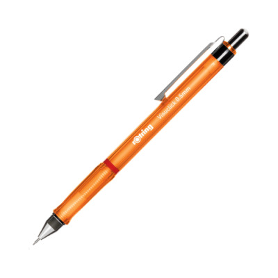 Rotring Visuclick Mechanical Pencil, 0,5 mm, Lively Orange Barrel