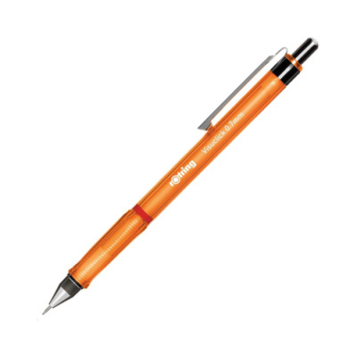 Rotring Visuclick Mechanical Pencil, 0,7 mm, Lively Orange Barrel