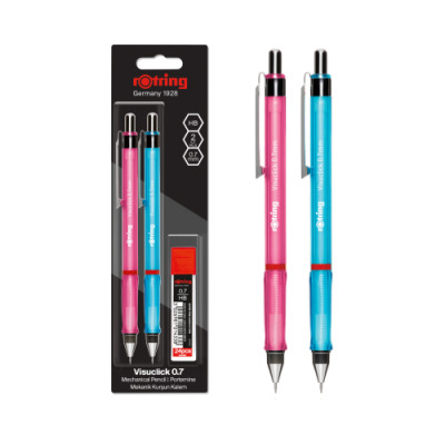 Rotring Visuclick Mechanical Pencils, 0,7mm + Leads