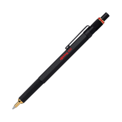 Rotring 800 Ballpoint Pen, Medium Point, Black
