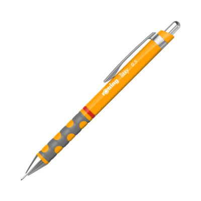 Rotring Tikky Mechanical Pencil 0.5 mm, neon yellow